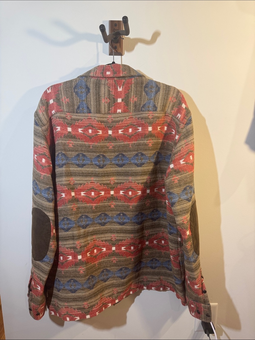 Orvis Red, Brown & Blue Patterned Shirt Jacket - Picture 5 of 5
